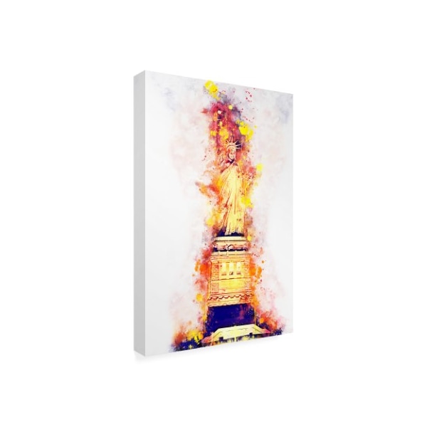 Philippe Hugonnard 'NYC Watercolor Collection - Lady Liberty' Canvas Art,12x19